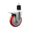 Service Caster 5'' Red Poly Swivel 1-7/8'' Expanding Stem Caster Total Lock Brake SCC-EXTTL20S514-PPUB-RED-178 - alternate 1